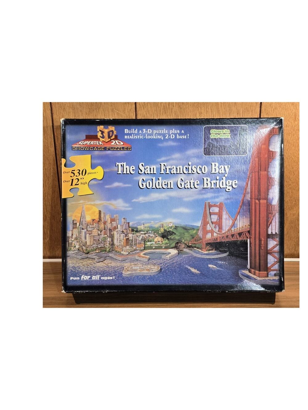 NEW - 3D PUZZLE - Golden Gate Bridge - 530 Pieces - SEALED